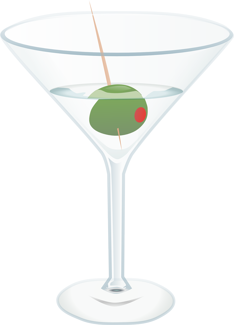 martini, cocktail, glass